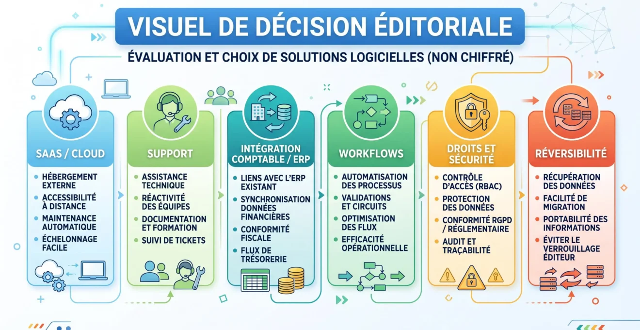 Checklist visuelle pour choisir une GED cloud dans une PME sans équipe informatique
